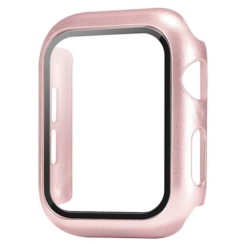 Glass+Cover for Apple Watch Case 9 8 7 6 SE 5 Iwatch Accessorie Screen Protector Apple Watch Serie 44Mm 40Mm 41Mm 45Mm 42Mm 38Mm
