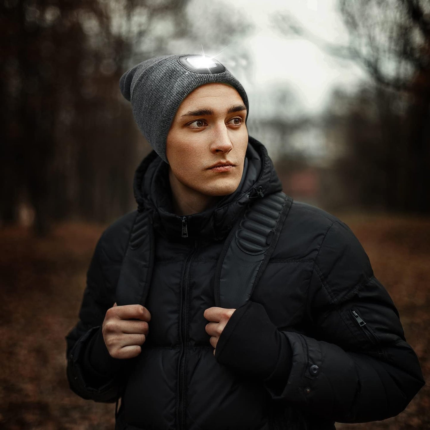 Unisex Beanie with the Light Gifts for Men Dad Father USB Rechargeable Caps