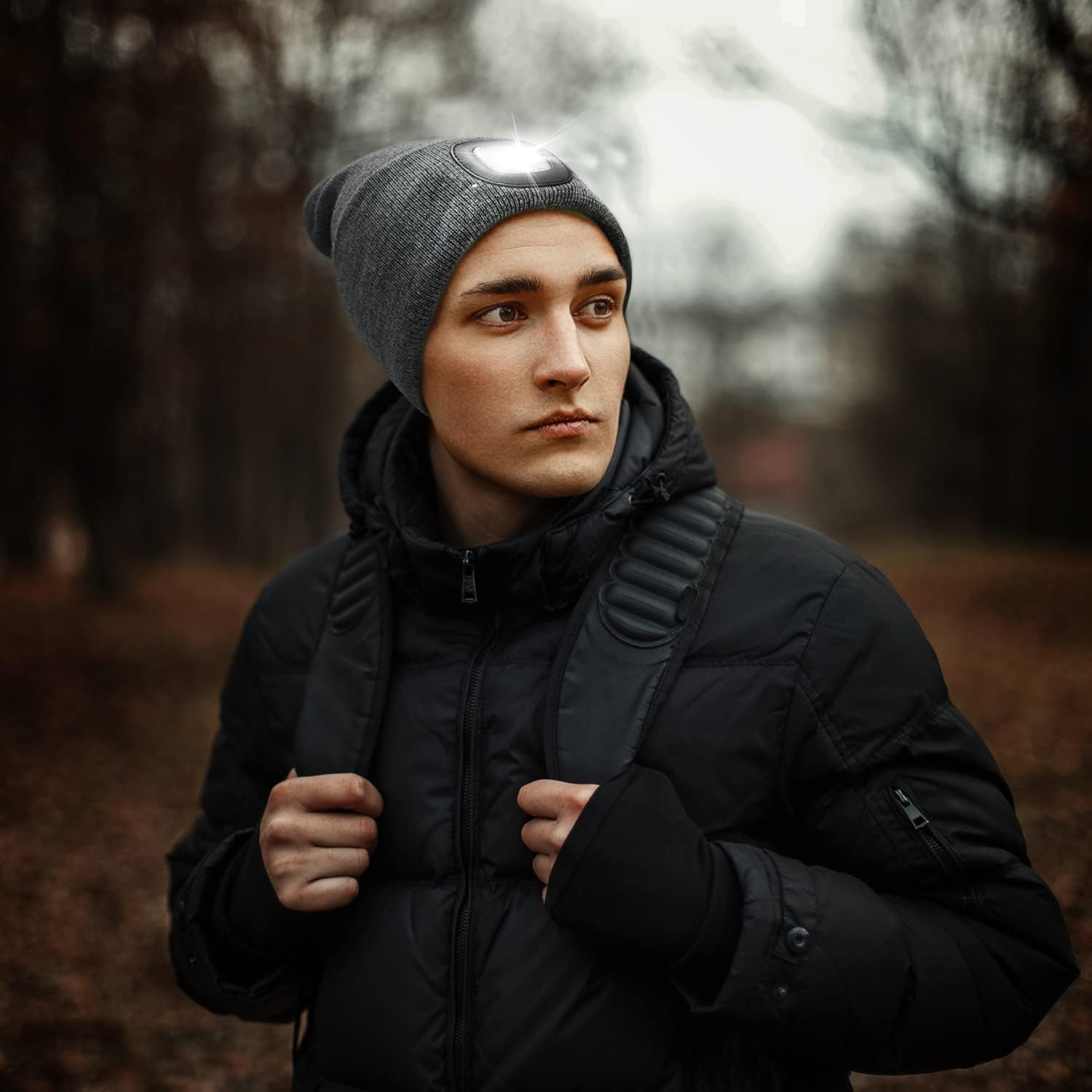 Unisex Beanie with the Light Gifts for Men Dad Father USB Rechargeable Caps