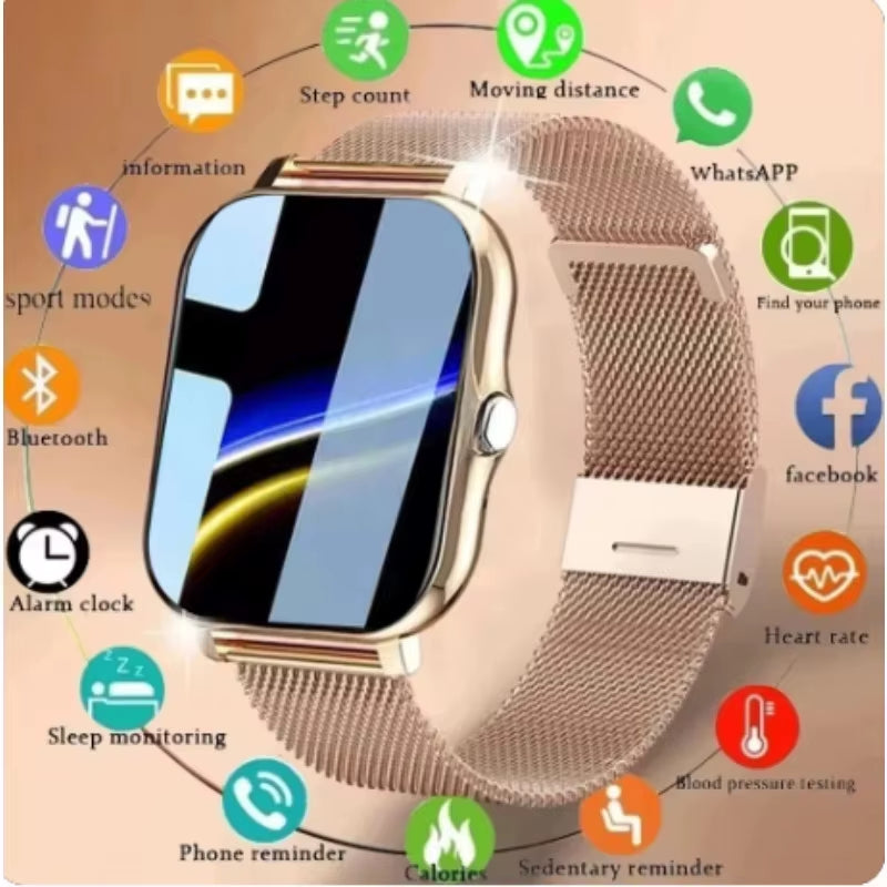 New 1.83-Inch Smartwatch Call Notifications Sleep Monitoring Activity Tracking Compatible with Android and Ios