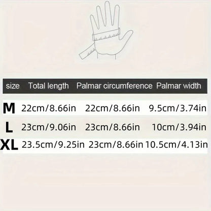 Winter Gloves for Men Waterproof Windproof Cold Gloves Snowboard Motorcycle Riding Driving Warm Touchscreen Zipper Glove