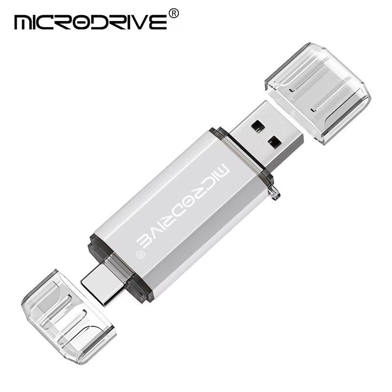 Type C USB Flash Drive OTG 2 in 1 USB 2.0 Micro USB Pen Drive 128GB 64GB 32GB 16GB 8GB 4GB Pendrive Flash Drive