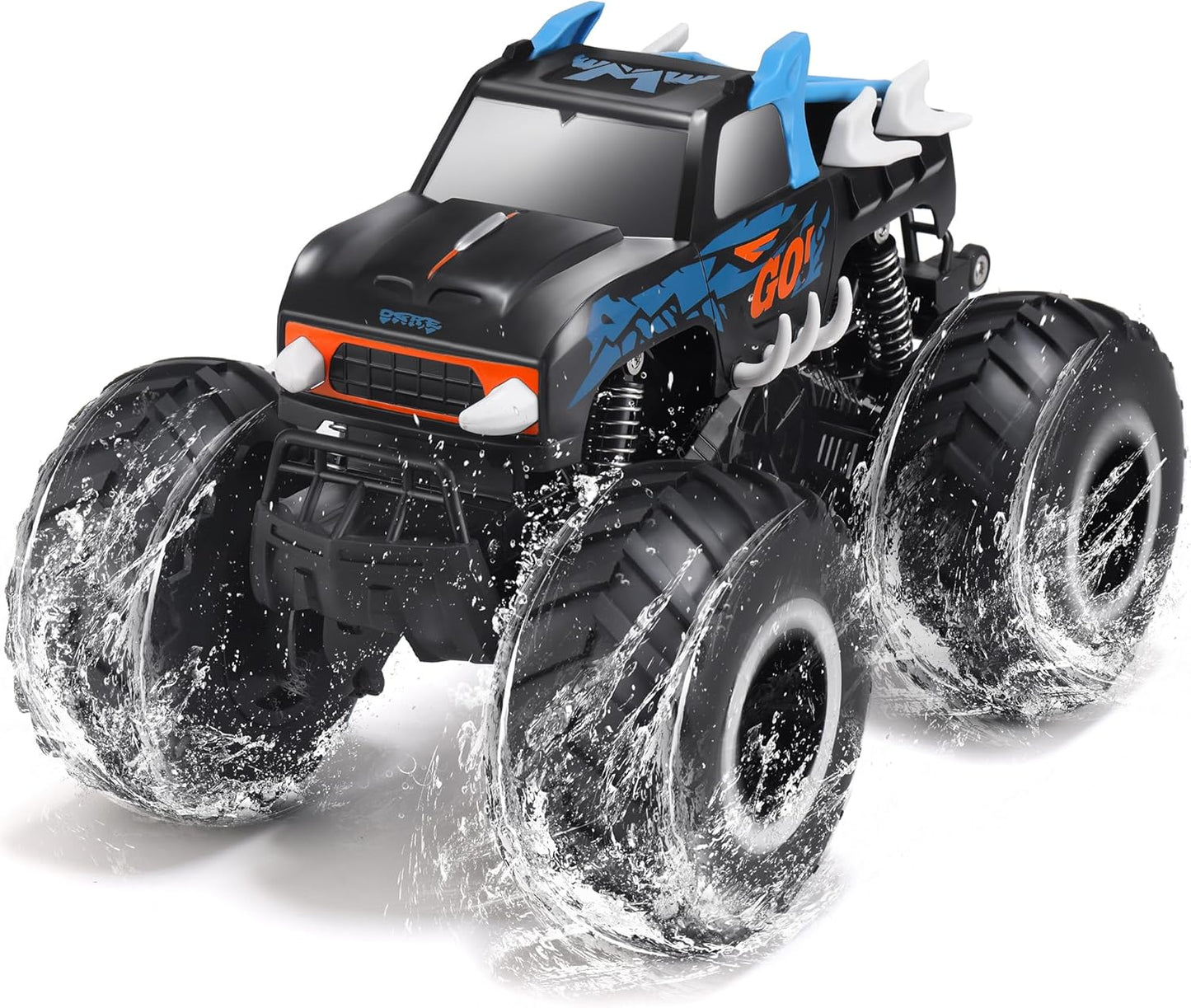1:16 Waterproof Monster Truck Toys RC Cars Amphibious Remote Control Car Trucks 4WD All Terrain Off-Road Pickup Toy for 6 7 8 9 10 11 12 Year Old Boys Girls Kids Gifts Presents