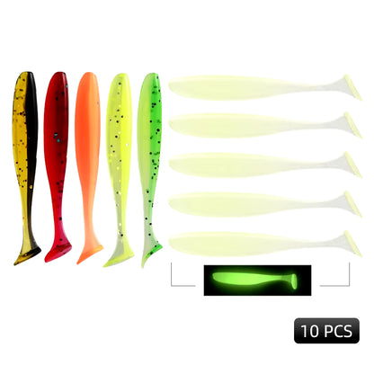 Easy Shiner Fishing Lures 50Mm 65Mm 75Mm 100Mm Wobblers Carp Fishing Soft Lures Silicone Artificial Plastic Baits