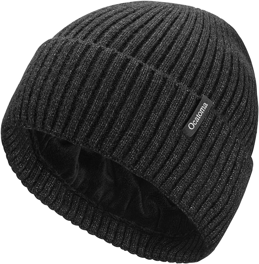 Beanie for Men Women Warm Winter Knit Cuffed Beanie Soft Warm Ski Hats Unisex