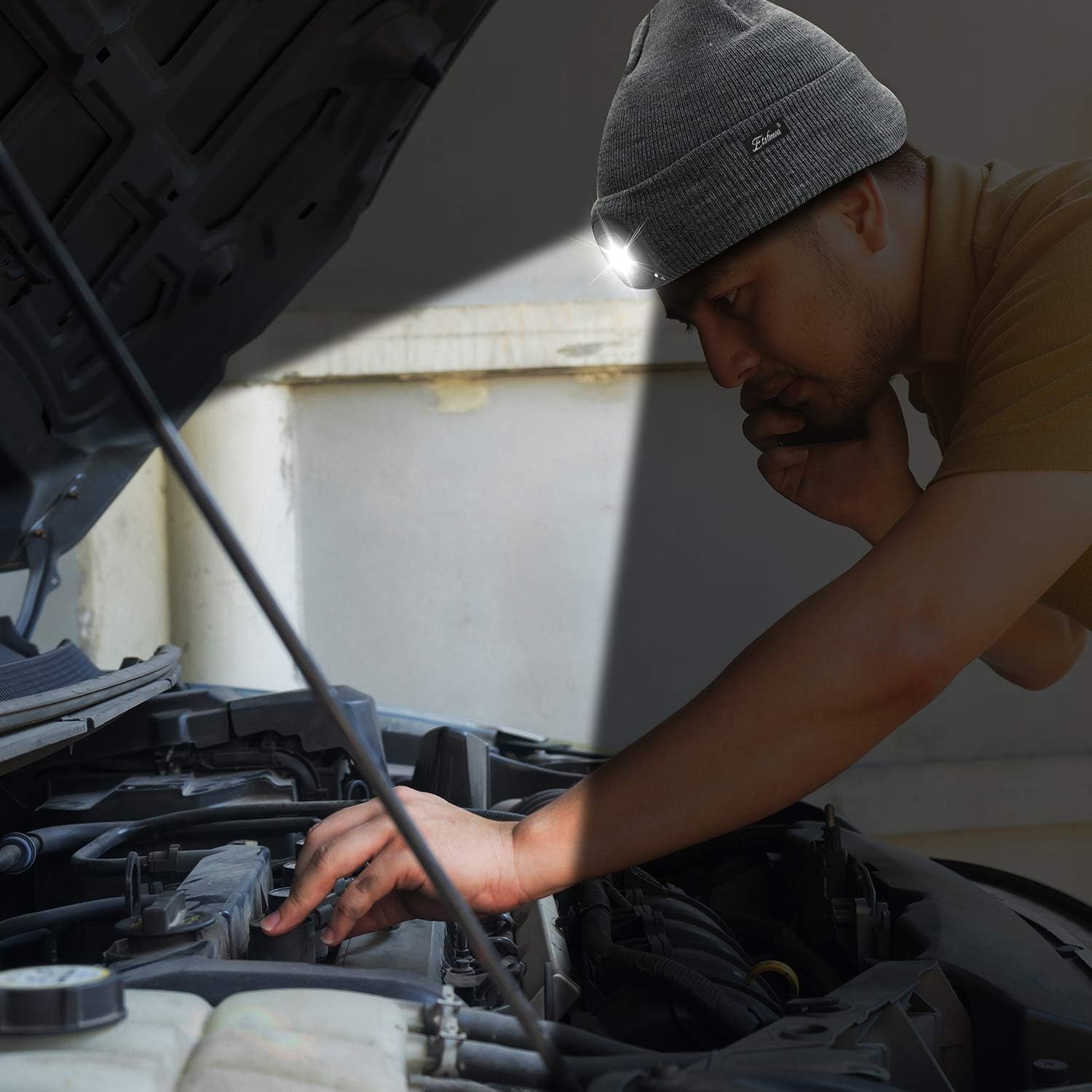 Unisex Beanie with the Light Gifts for Men Dad Father USB Rechargeable Caps